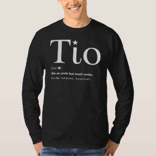 Tio Definition Funny Fars dag Gift för spanska T Shirt