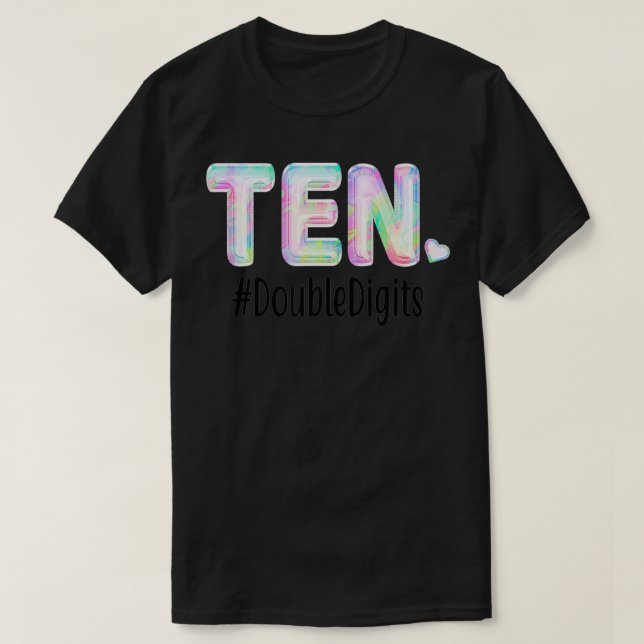 Tio Dubblor på födelsedagen - utfall 10:e dagen Pa T Shirt (Design framsida)