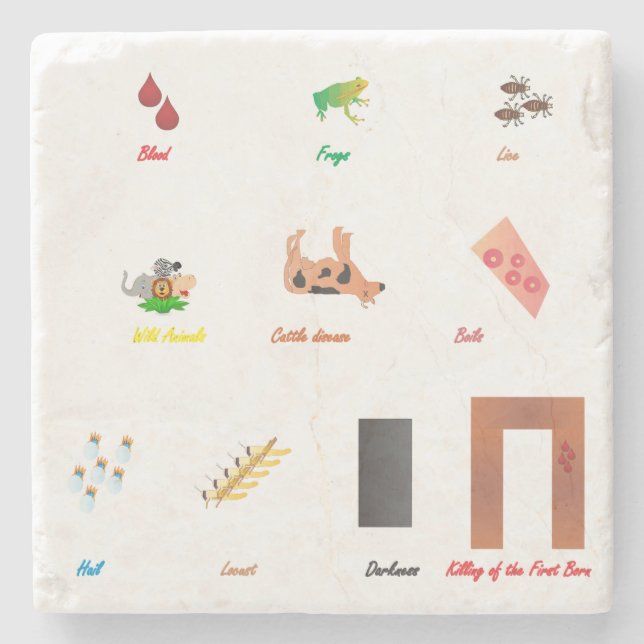 Tio epidemier underlägg sten (Framsidan)