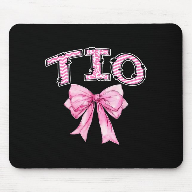 Tio födelsedagsflicka matchande coquette rosa slin musmatta (Framsidan)