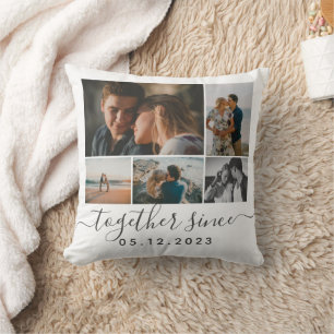Tio foton samlas sedan Romantic Kudde