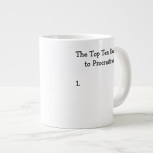 Tio främsta anledningar till att prokrainera joke jumbo mugg