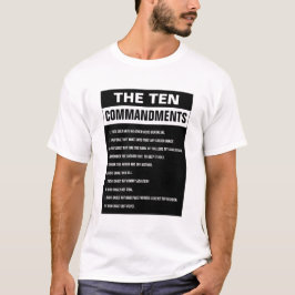 Tio Guds bud Bibelvers Kristet religiöst T Shirt