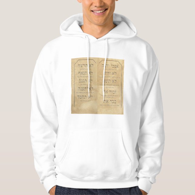 Tio kommandon Hoodie (Framsida)