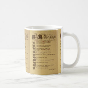 tio kommandon kaffemugg