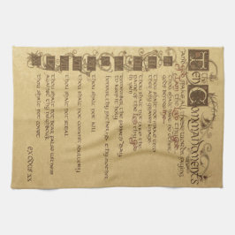 tio kommandon kökshandduk