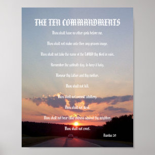 Tio kommandon - Solnedgång nummer 3 Poster
