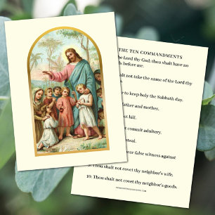 TIO KOMMENTARER JESUS MED BARNPRAYER-KORT VISITKORT