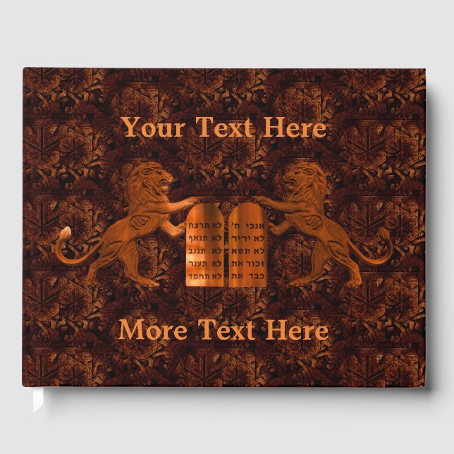 Tio kommentarer och Lejon Gästböcker (Framsida)