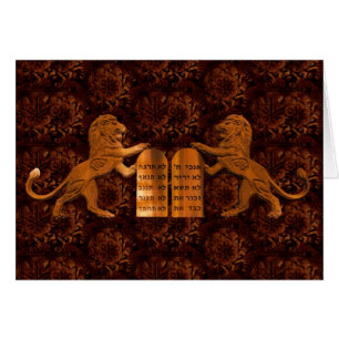 Tio kommentarer och Lejon Hälsningskort