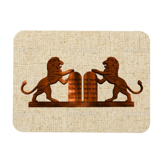 Tio kommentarer och Lejon Magnet (Horisontell)