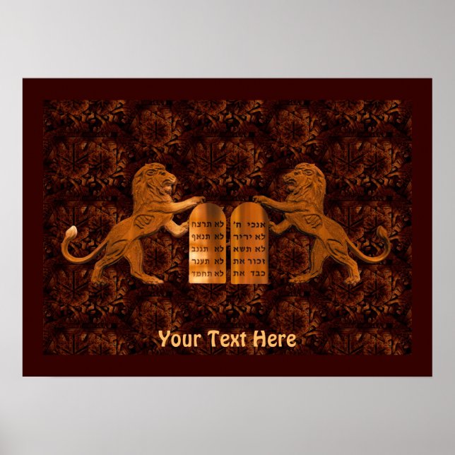 Tio kommentarer och Lejon Poster (Framsidan)