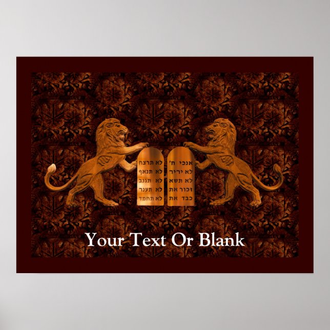 Tio kommentarer och Lejon Poster (Framsidan)