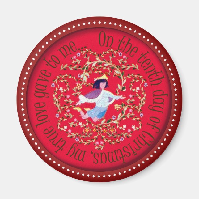 Tio lakejer magnet (Framsidan)