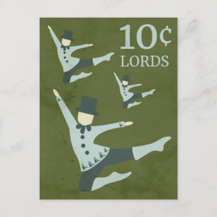 Tio leaping Postcard Vykort