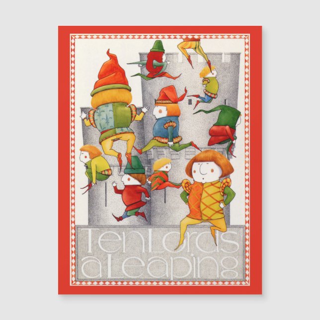 TIO LORDS A BREDD 4,25x5,6 Magnetiskt kort - Rött (Framsida)