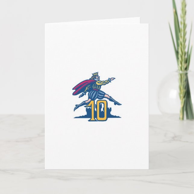 Tio Lords a-Leaping Helgkort (Framsida)