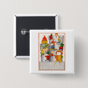 TIO LORDS A LEAPING Square Pin Button Knapp