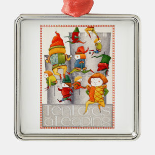TIO LORS A LEAPING Premium Square Ornament