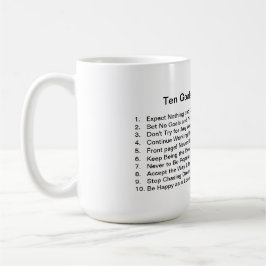 Tio mål för en pessimist mugg