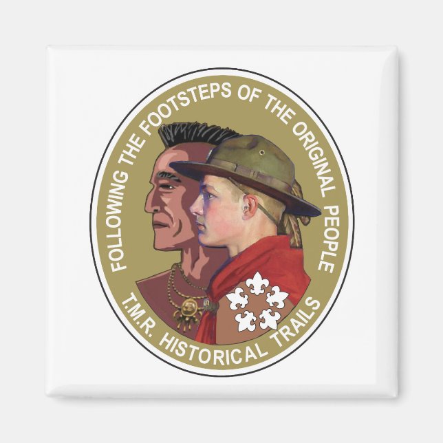 Tio Mile River Historical Trails Magnet (Framsidan)