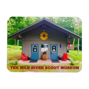 Tio Mile River Scout Museum Front Flexible Magnet