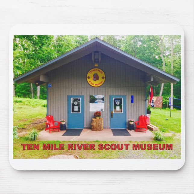 Tio Mile River Scout Museum Front Mouse Pad Musmatta (Framsidan)