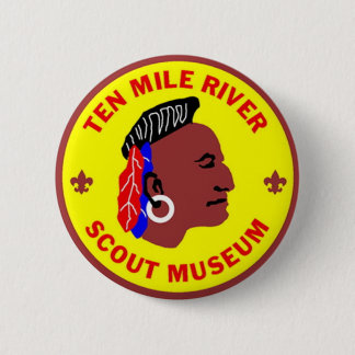 Tio Mile River Scout Museum Logotyp Button 2 1/4 t Knapp
