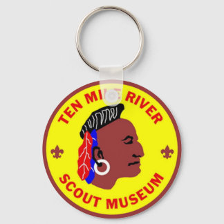 Tio Mile River Scout Museum Logotyp Keychain Nyckelring