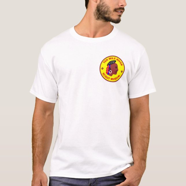 Tio Mile River Scout Museum Logotyp T-Shirt (Framsida)