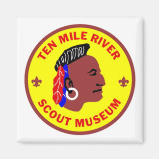 Tio miljoner flodscout Museum Square Magnet
