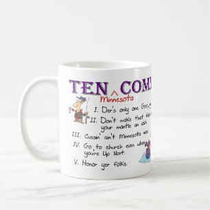 Tio Minnesota Commandments Kaffemugg