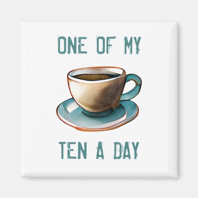 Tio om dagen magnet (Framsidan)