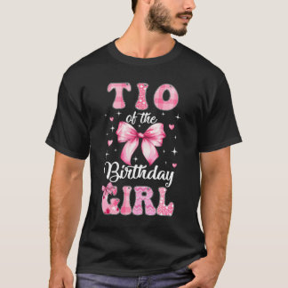 Tio Om Födelsedagsflicka Coquette Bow Matchande Fa T Shirt