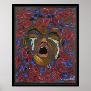 Tio omdefinierad - Sickle Cell Pain Awareness Skri Poster