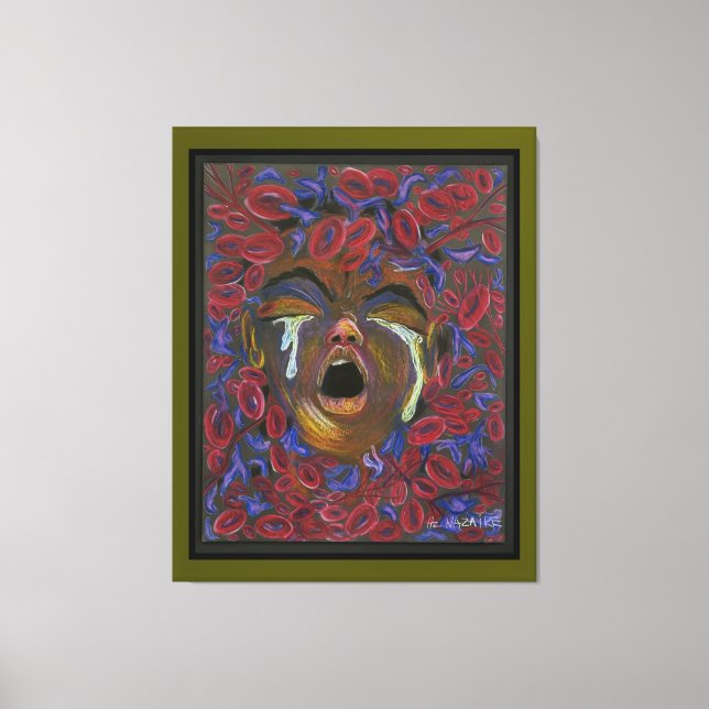 Tio omdefinierade - Grönt för Kanvastryck av sickl (Framsida)