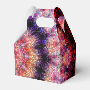 Tio pekade den radiella färgrika kaleidoscopen presentaskar