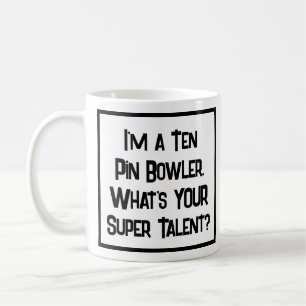 Tio Pin Bowlare Super Talang. Kaffe Mugg