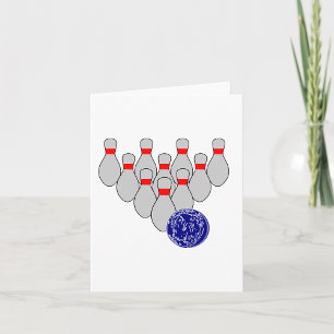 Tio Pin Bowling Note-kort Kort