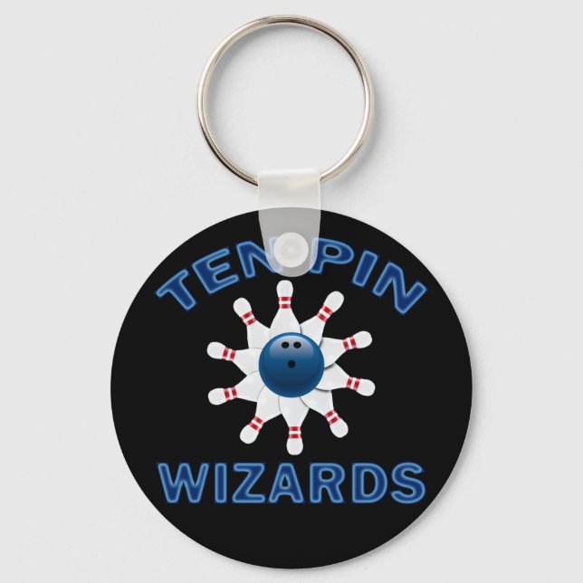 TIO PIN WIZARARDS - BOWLING TEAM NAMN NYCKELRING (Framsida)