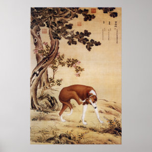 Tio prissatta Hundar - Hund Golden-Winged Hound Poster