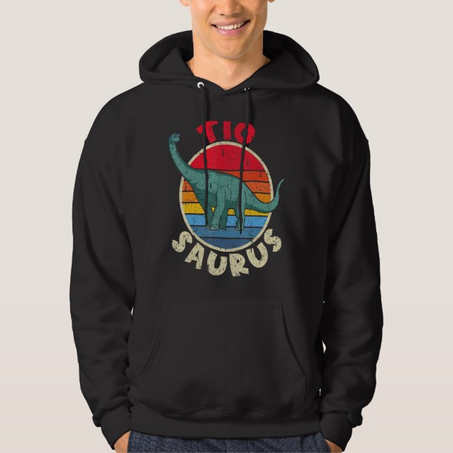 Tio Saurus I Brachiosaurus Diplodocus I Family Mat Hoodie (Framsida)