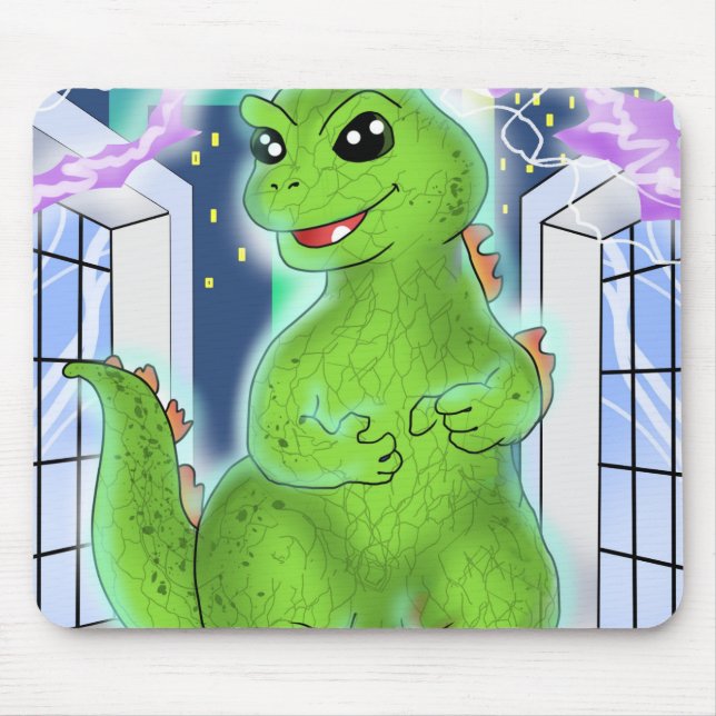 Tio små monster:Larry Lizard Mouse Pad Musmatta (Framsidan)