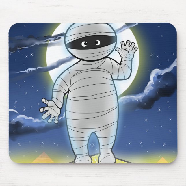 Tio små monster: Morris Mummy Mousepad Musmatta (Framsidan)