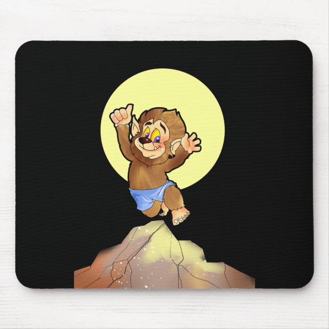 Tio små monster: Willie Varg Mouse Pad Musmatta (Framsidan)