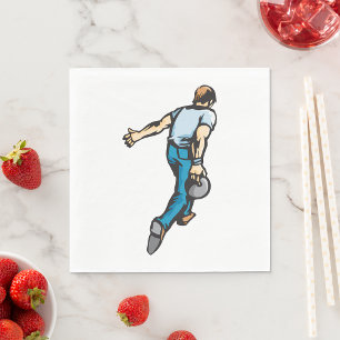 Tio stift Bowlareare Pappersservett