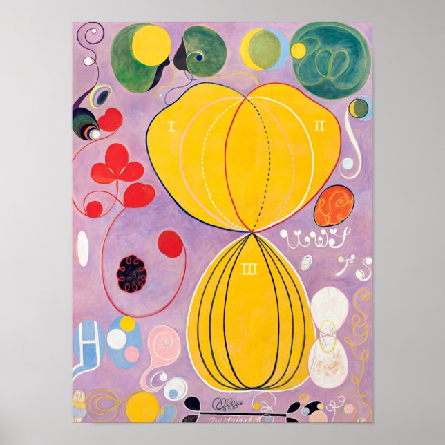 Tio Största, nr 7, Vuxen ålder | Hilma af Klint | Poster (Framsidan)