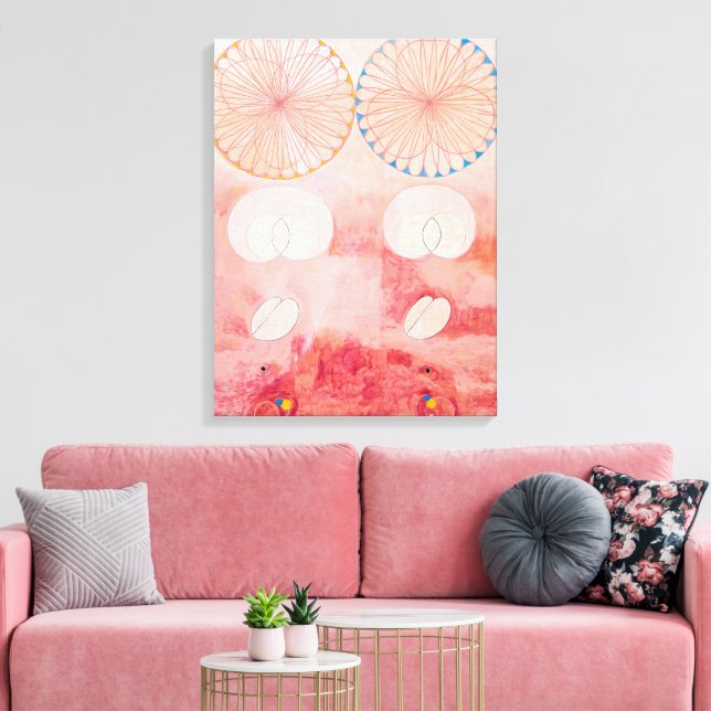 Tio Största, Nr. 9, Ålderdom | Hilma af Klint | Canvastryck (Insitu (Vardagsrum))