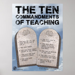 Tio undervisningskommandon poster