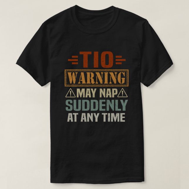 Tio-varning kan plötsligt falla när som helst - Gi T Shirt (Design framsida)